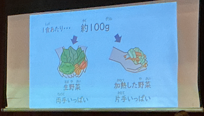 １食あたりの野菜の量